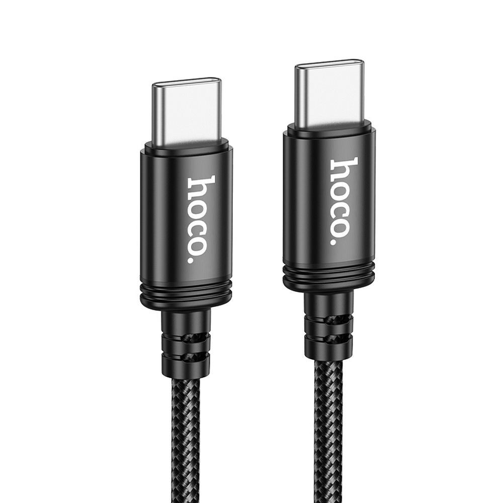 Cablu date și încărcare USB-C la USB-C, 3A, 60W, 2m,Hoco X89, negru