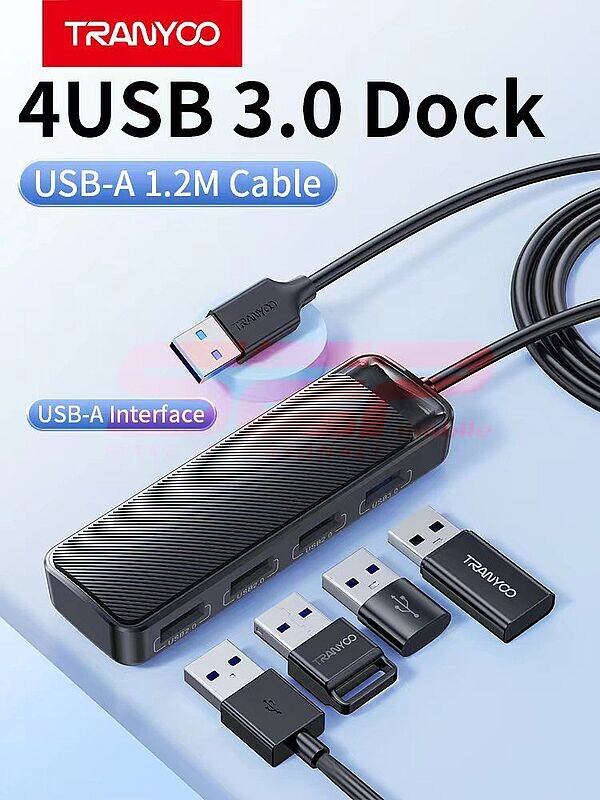 HUB extindere USB 4 in 1 TRANYOO HB2-A