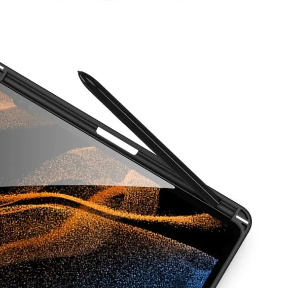 Husă flip cover Dux Ducis pentru Samsung Galaxy Tab S9 Ultra, neagră