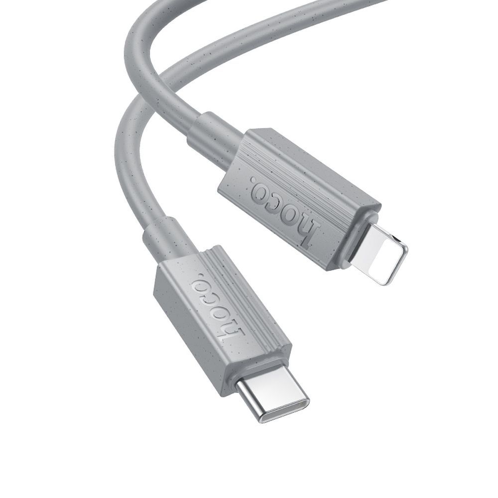 Cablu date și încărcare USB-C la Lightning, Hoco X91, 1 m, gri