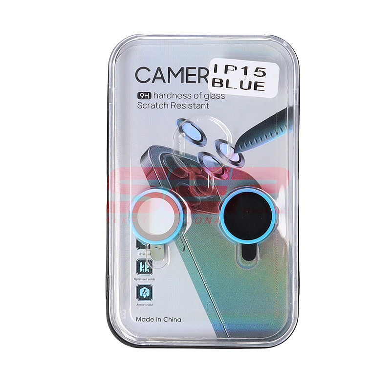 Protectie sticla camera foto Ceramic Apple iPhone 15 Blue