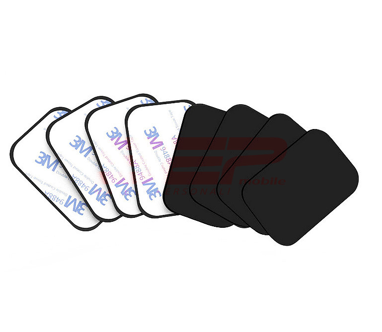 Placuta metalica pentru suport auto Square BLACK
