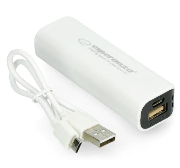 PowerBank Esperanza Joule EMP103WK, 2.200mAh, alb