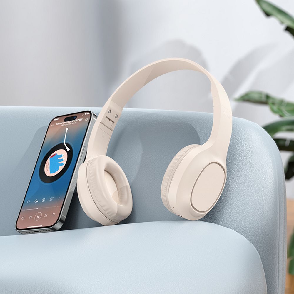 Căști wireless, Hoco W46, albe