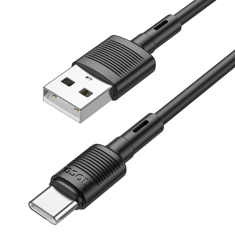 Cablu date și încărcare USB-A la USB-C, 3A, Hoco X83, 1m, negru