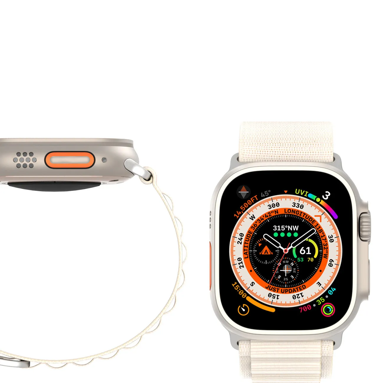 Curea Dux Ducis pentru Apple Watch 42 / 44 / 45 / 49 mm, albă