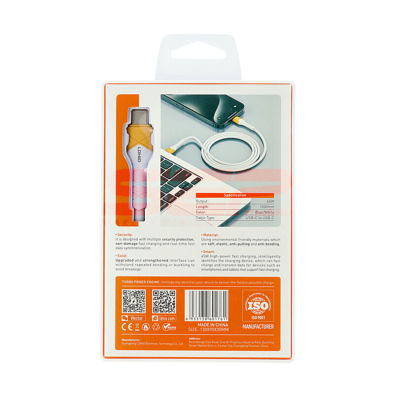 Cablu date Type-C - Type-C LDNIO Fast Charge PD+QC LC801c