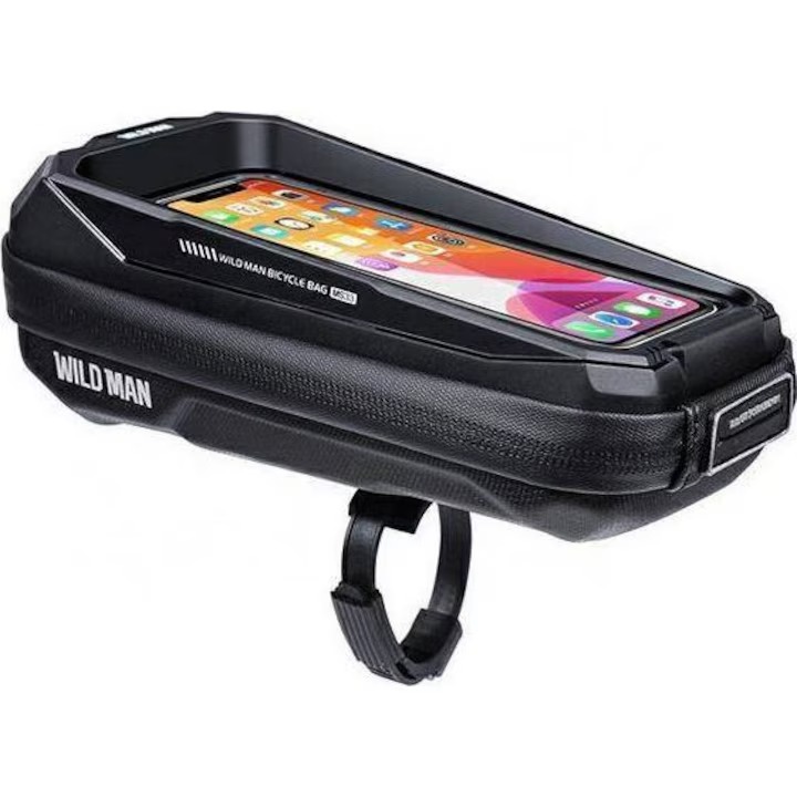 Suport de telefon pentru bicicleta WildMan, negru