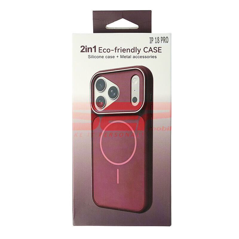Toc TPU+PC MagSafe Dual Layer Apple iPhone 18 Pro Max Dark Cherry