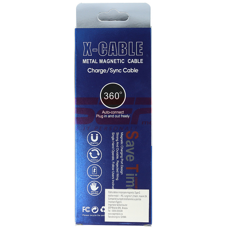 Cablu date si incarcare USB Magnetic X-Cable Type-C
