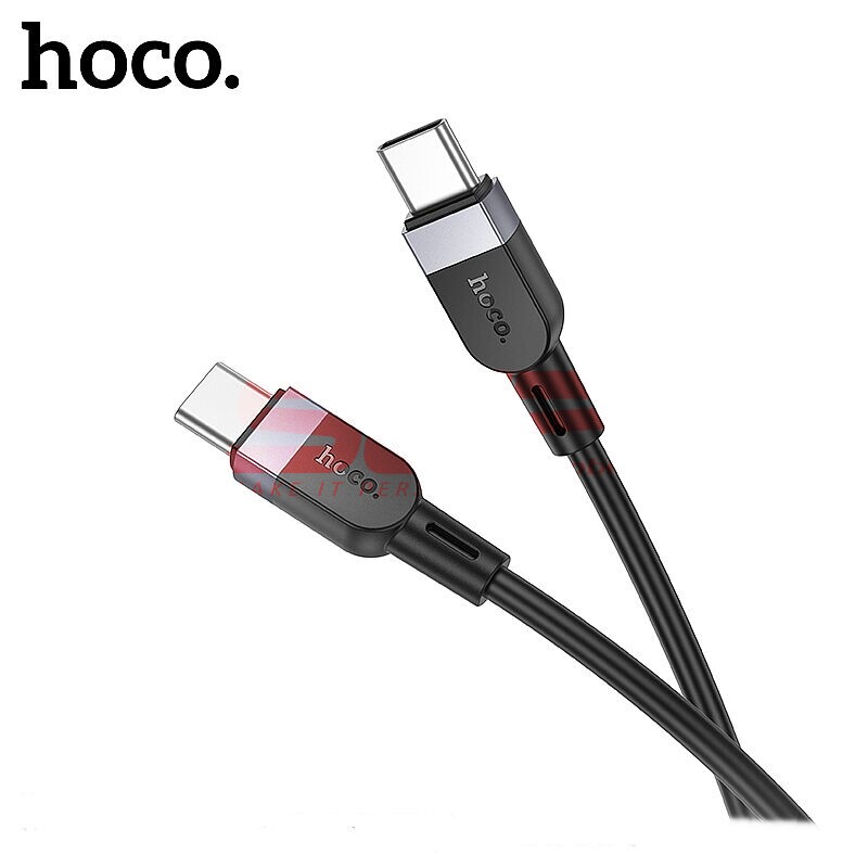 Cablu date soft silicone Type-C - Type-C 60W Hoco X109 2 Metri BLACK