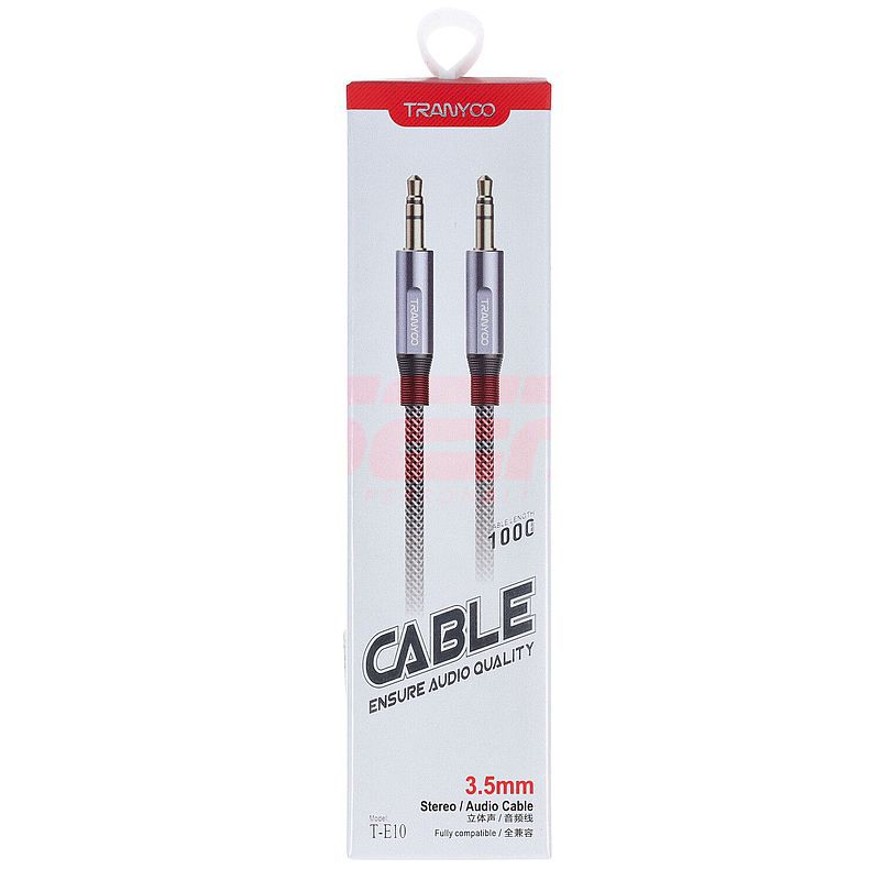 Cablu audio 3,5mm la 3,5mm Tranyoo T-E10 1 metru