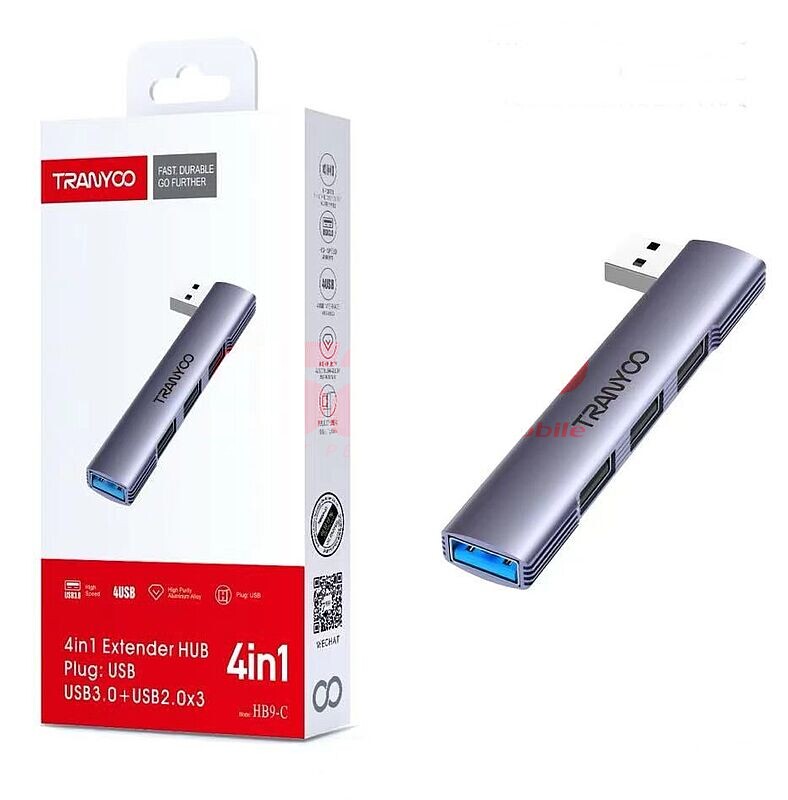 HUB extindere USB 4 in 1 TRANYOO HB9-A
