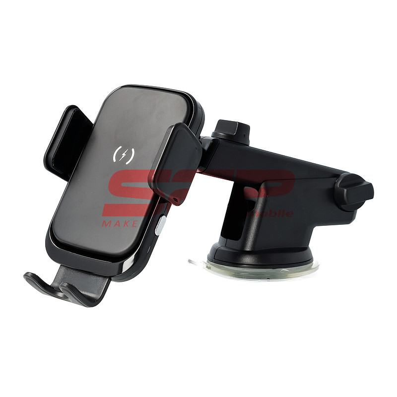 Suport auto cu incarcare wireless Quick Charge 15W pentru parbriz masina