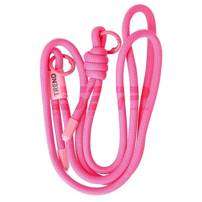 Snur textil dublu telefon mobil FUCHSIA