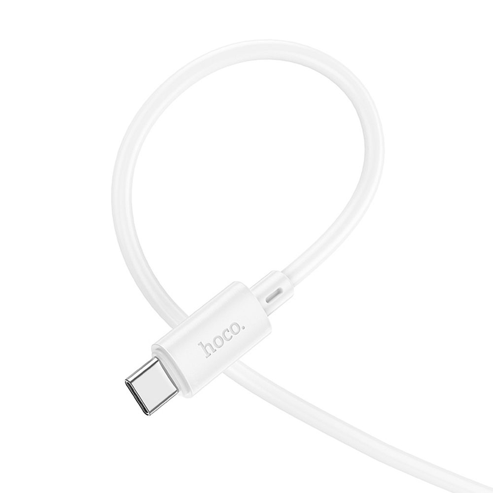 Cablu date și încărcare USB-C la USB-C, 3A, 60W, 1m, Hoco X88, alb