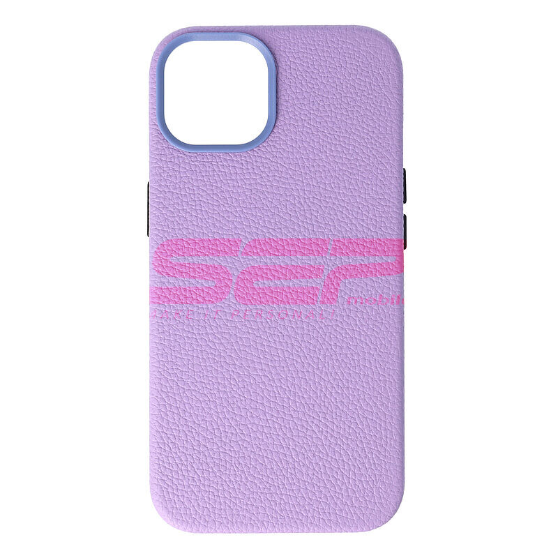Toc TPU Leather Magsafe Apple iPhone 14 Purple