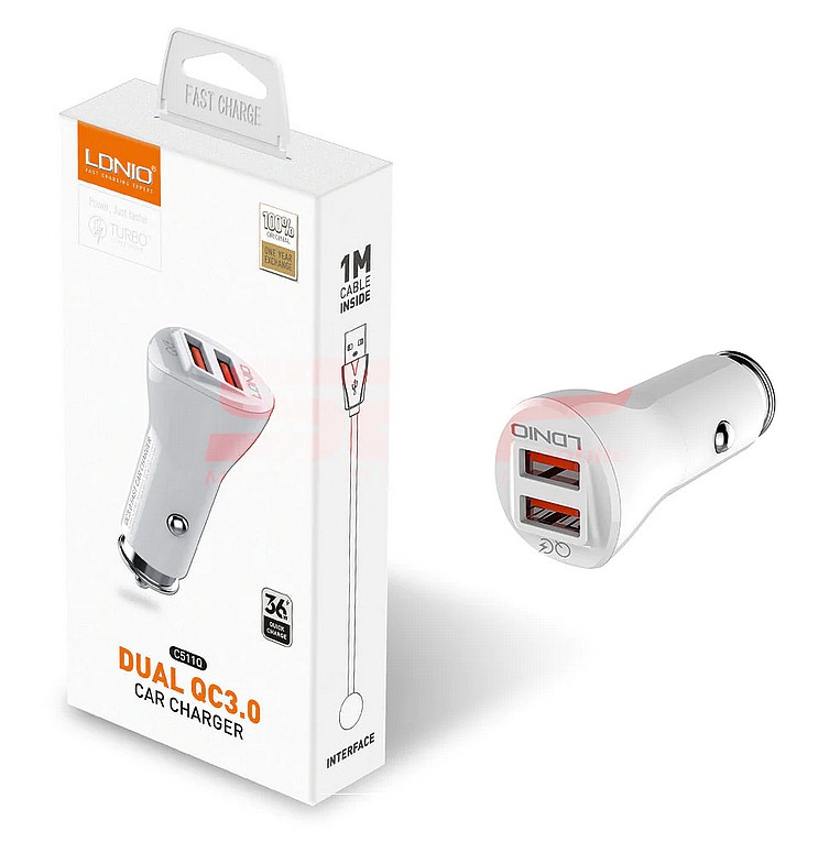 Incarcator auto Dual USB 36W Quick Charge LDNIO C511Q