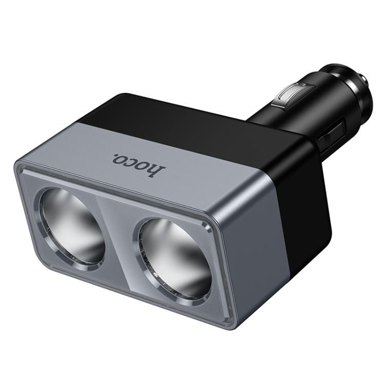 Încărcător auto Hoco cu 2 porturi max 240W/24V Z65, negru