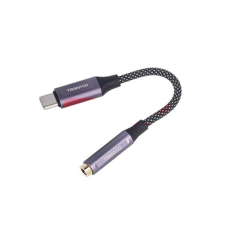 Adaptor audio jack 3.5mm - Type-C Tranyoo T-E8