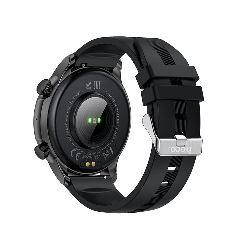 Smartwatch hoco. 1,46″ TFT IP67 cu funcție de apel Y31, negru
