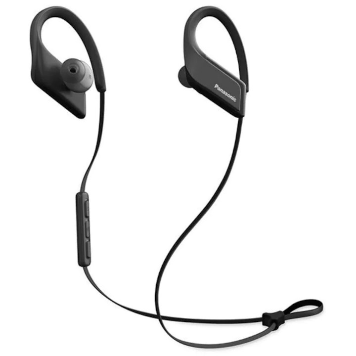 Casti Audio Sport In Ear Panasonic RP-BTS35E-K, Wireless, Bluetooth, Microfon, Autonomie 6 ore, Negru