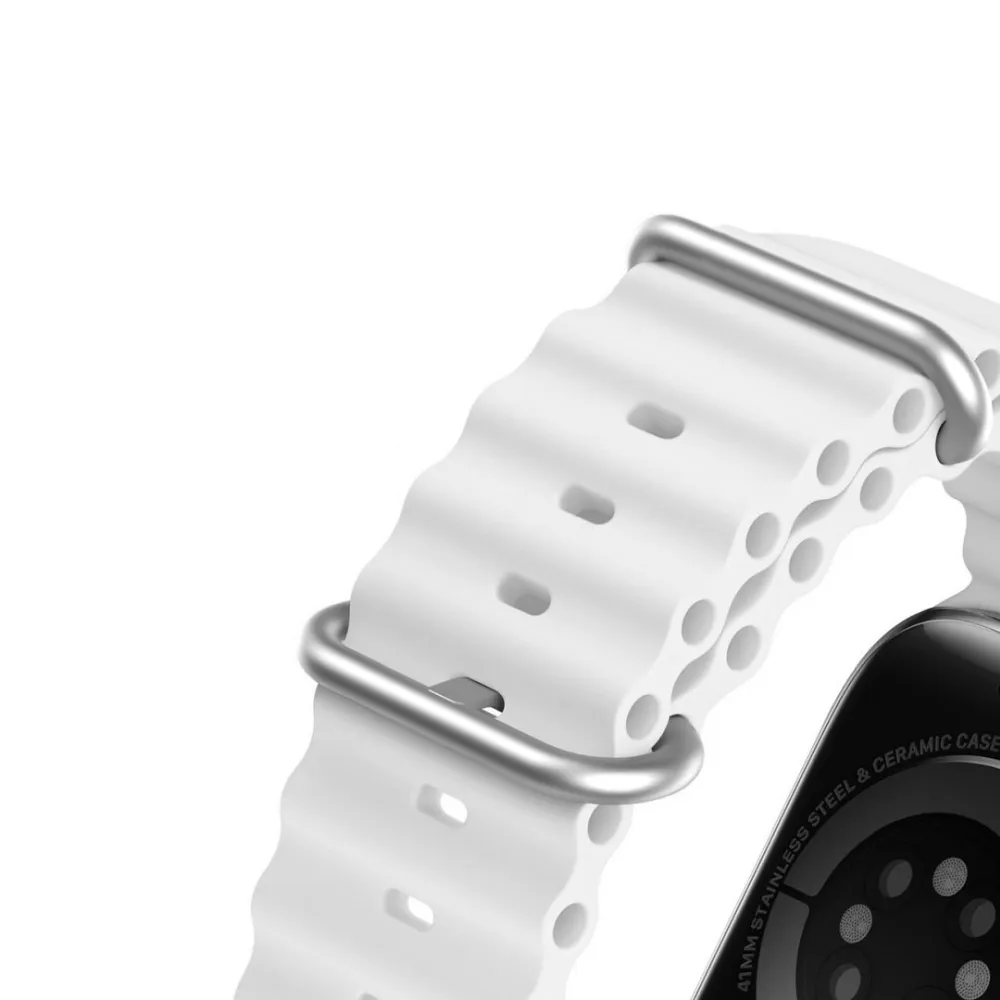 Curea Dux Ducis pentru Apple Watch 42 / 44 / 45 mm, albă