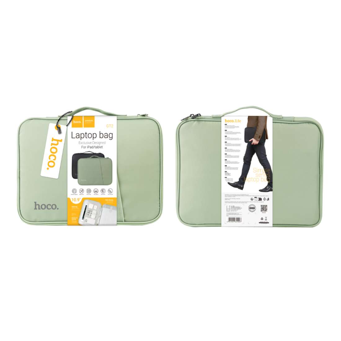 Geantă hoco. pentru tabletă / laptop / netbook, 10.9″ GT2, verde