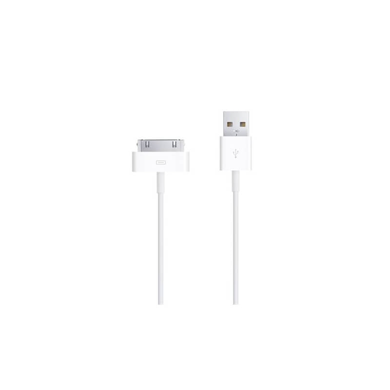 Cablu pentru iPhone 3G, 4G, 3GS, iPad, mufa 30 pini – USB, pentru Apple iPhone / iPad / iPod, 3 metri, alb