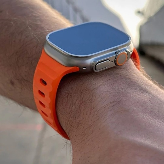 Curea din silicon Tech-Protect pentru Apple Watch 42/44/45/49mm, portocalie