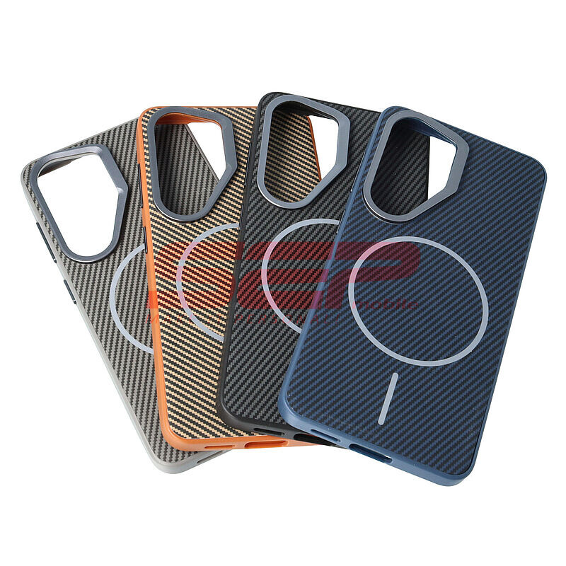 Toc TPU Vegan Leather Carbon Samsung Galaxy S25 Ultra Black
