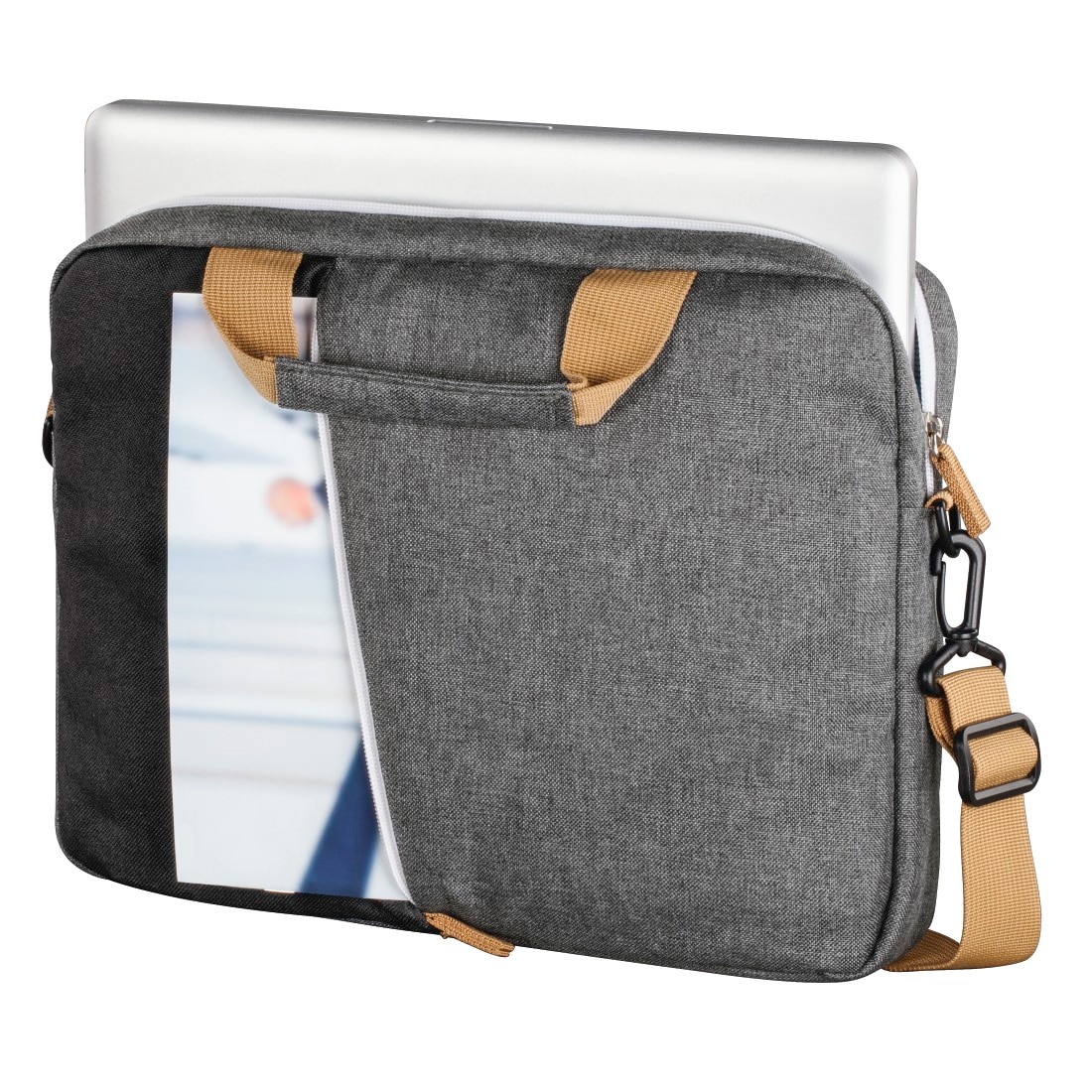 Geantă Hama pentru laptop / notebook, 13.3″, negru/gri