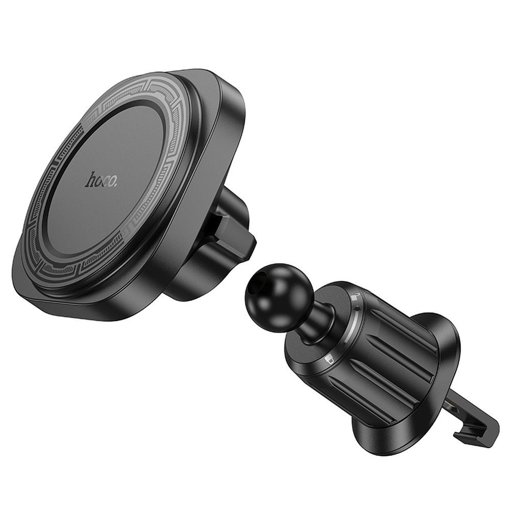 Suport auto magnetic pentru telefon compatibil MagSafe, prindere pe grila de aerisire, hoco. H28, negru