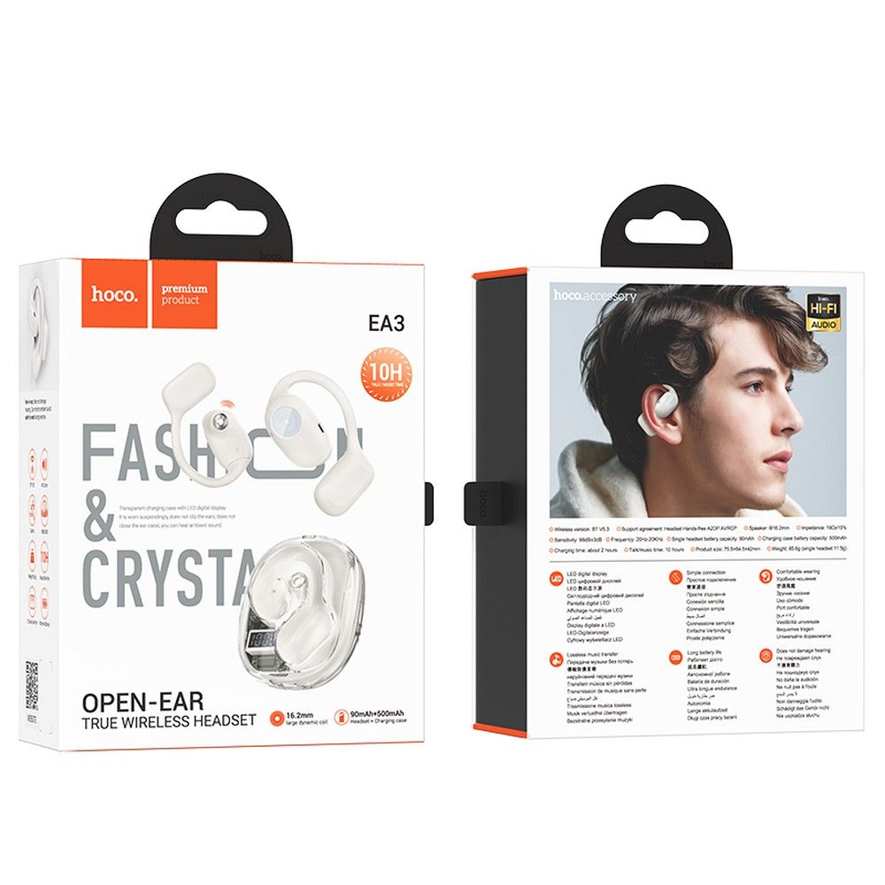 Căști wireless hoco. bluetooth, TWS, EA3, alb