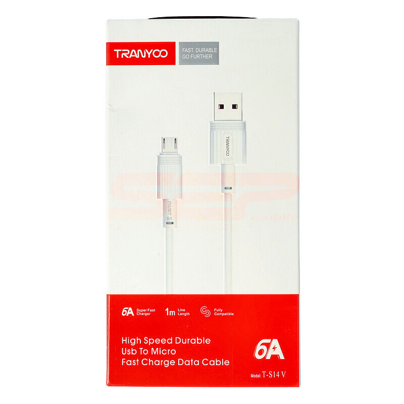 Cablu date USB - Micro-USB Fast Charge 6A TRANYOO T-S14 V