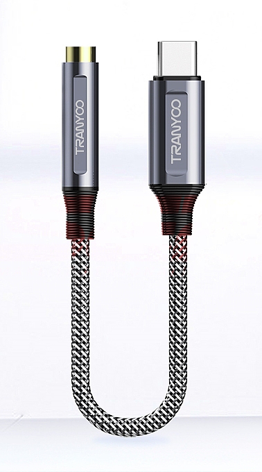 Adaptor audio jack 3.5mm - Type-C Tranyoo T-E8