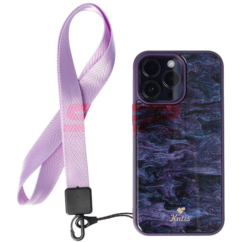 Snur textil Lines pentru telefon mobil LILA