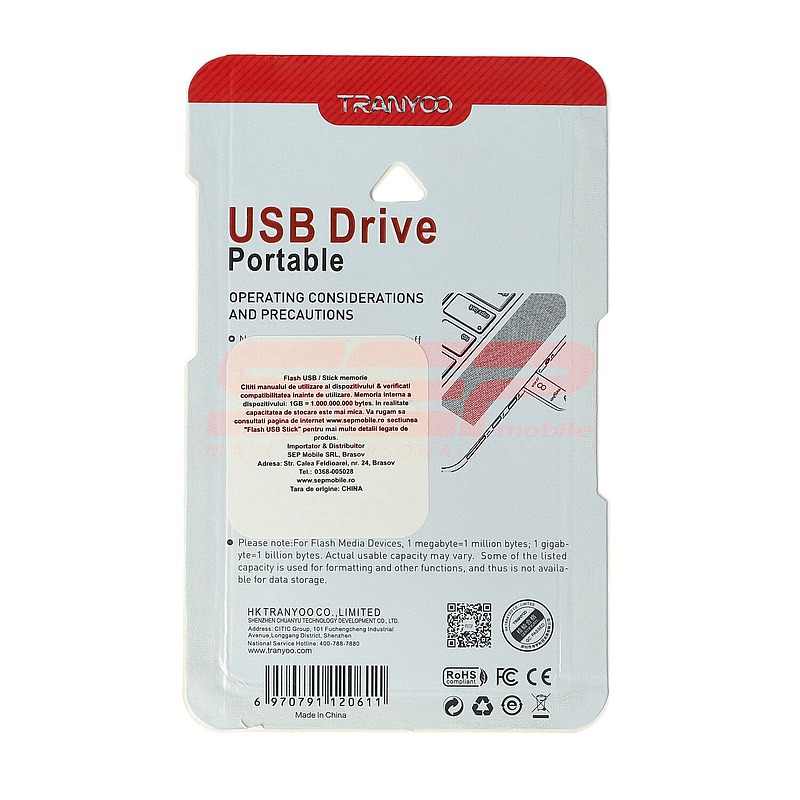 Flash USB Stick 16GB TRANYOO T-U1