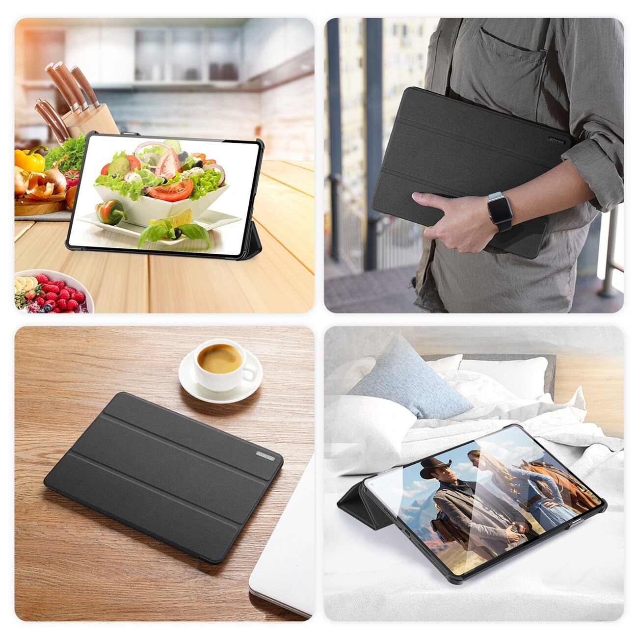 Husă flip cover Dux Ducis pentru Huawei MatePad Pro 11 inch 2022, neagră
