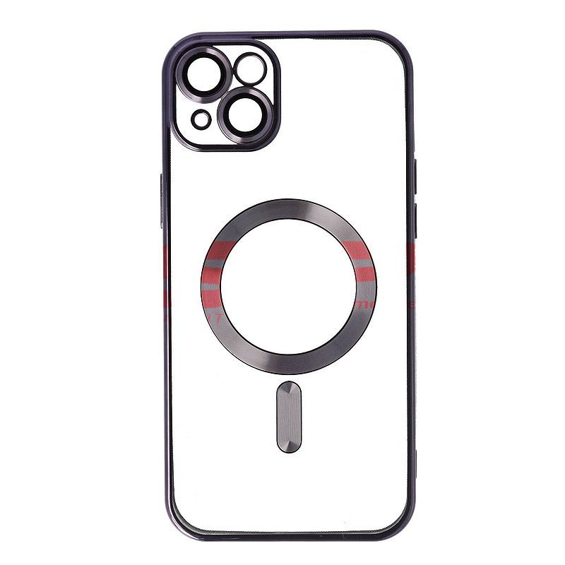 Toc TPU Plating Frame Magnetic Magsafe Apple iPhone 15 Plus Deep Purple