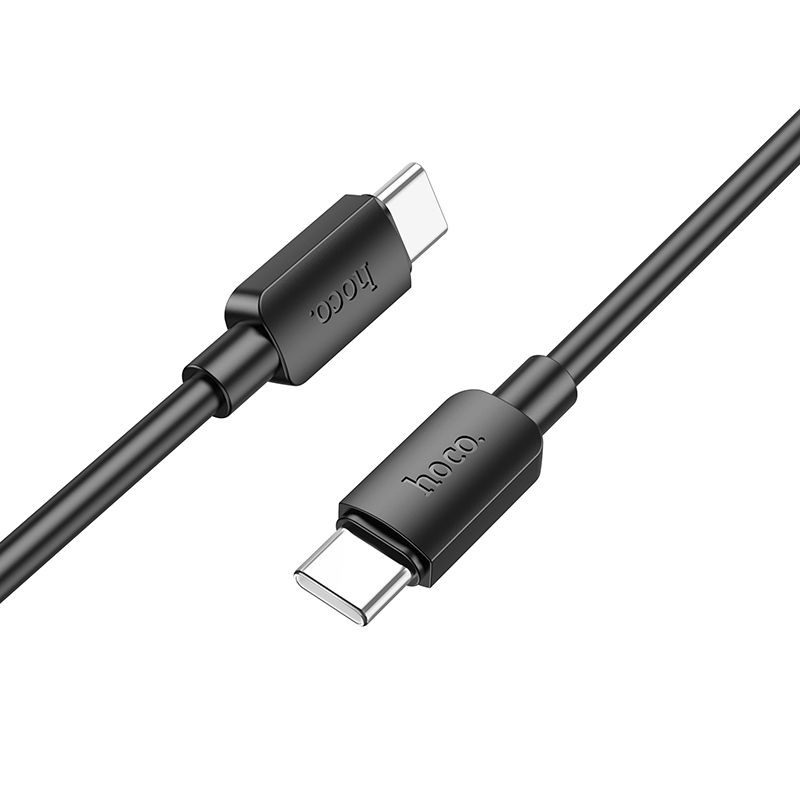 Cablu date și încărcare USB-C la USB-C, 3A, 60W, 1m, Hoco X96, negru