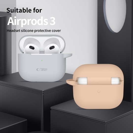 Husă de protecție Tech-Protect pentru Apple AirPods 3, negru