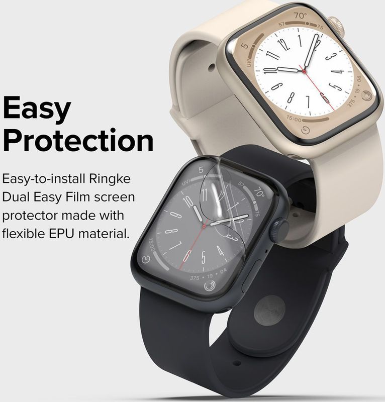Set 3 x folie protecție Ringke pentru Apple Watch 4/5/6/7/8/SE 40/41mm