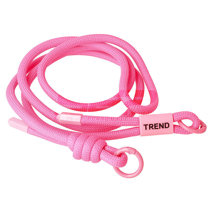 Snur textil dublu telefon mobil FUCHSIA