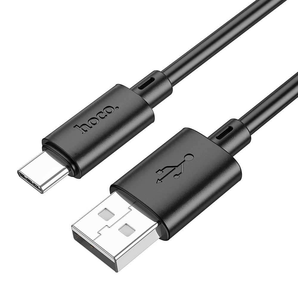 Cablu date și încărcare USB-A la USB-C, 1 m, Hoco X88, negru
